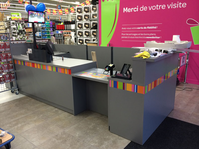 Agencement de caisse sur mesure | TRIMAT
